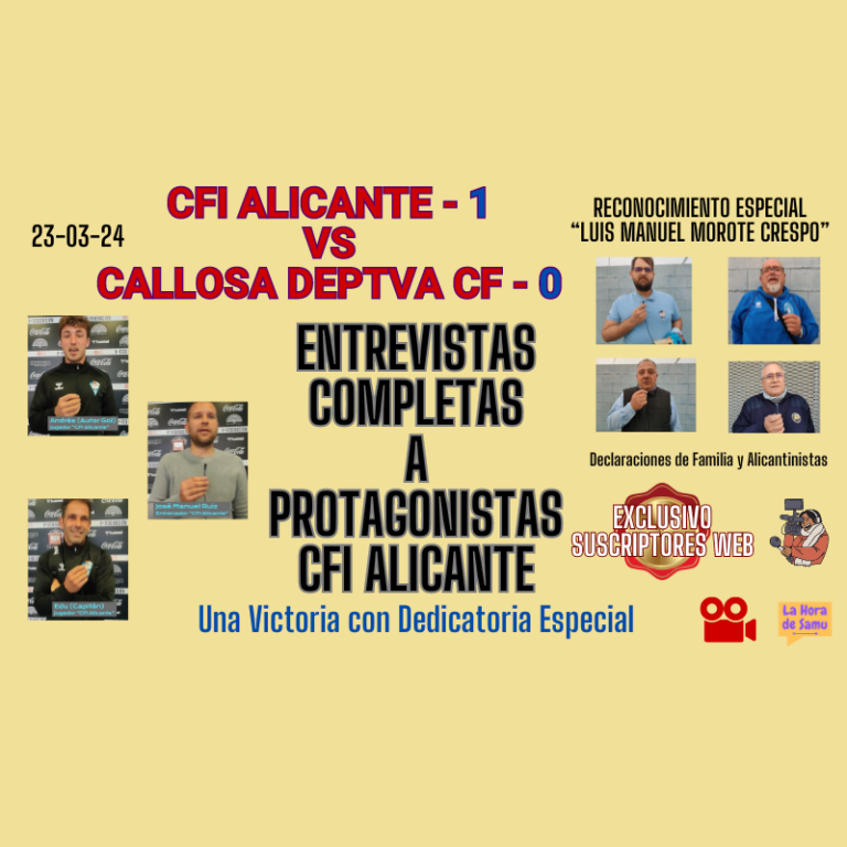 CFI ALICANTE-CALLOSA DPTVA-Entrevistas
